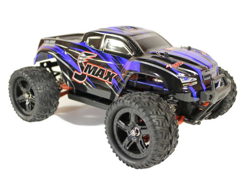 Радиоуправляемый монстр Remo Hobby SMAX UPGRADE синий 4WD 24G 116 RTR