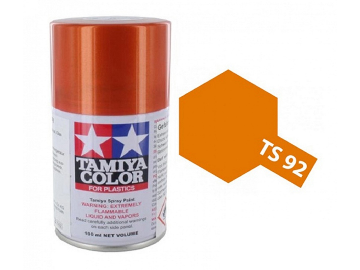 Краска Tamiya TS92 Metallic Orange Оранжевая металлик краскаспрей 100 мл