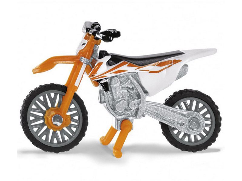 Мотоцикл Siku 1391 KTM SXF 450 кроссовый 187, 56 см, оранжевыйбелый