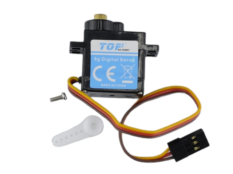 Сервомашинка 9g для планера Top RC Lightning V1 руль высоты, провод 150мм