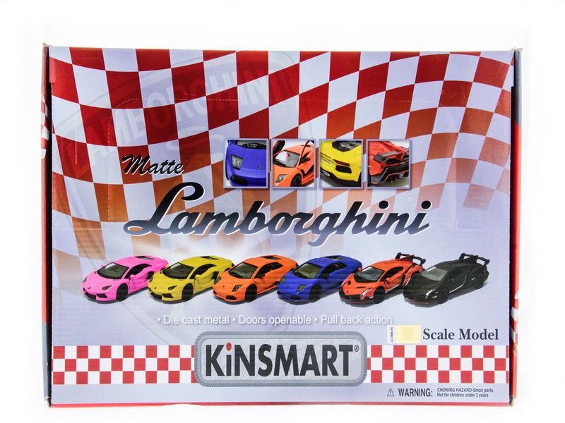Машина Kinsmart 136 Matte Lamborghini в асс инерция 112шт бк