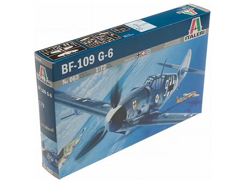 Сборная модель ITALERI 0063ИТ Самолет BF109 G6, 172