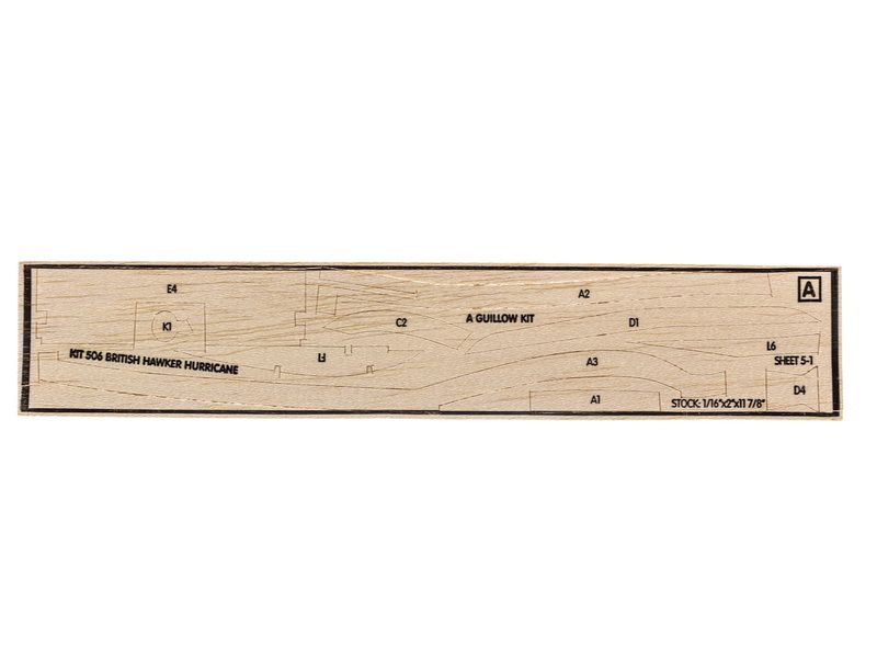 Сборная дермодельСамолет Hawker Hurricane Guillows 130