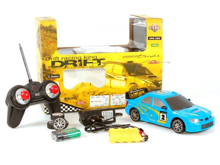Радиоуправляемая машина дрифт HB Subaru Impreza 124 4WD  акб
