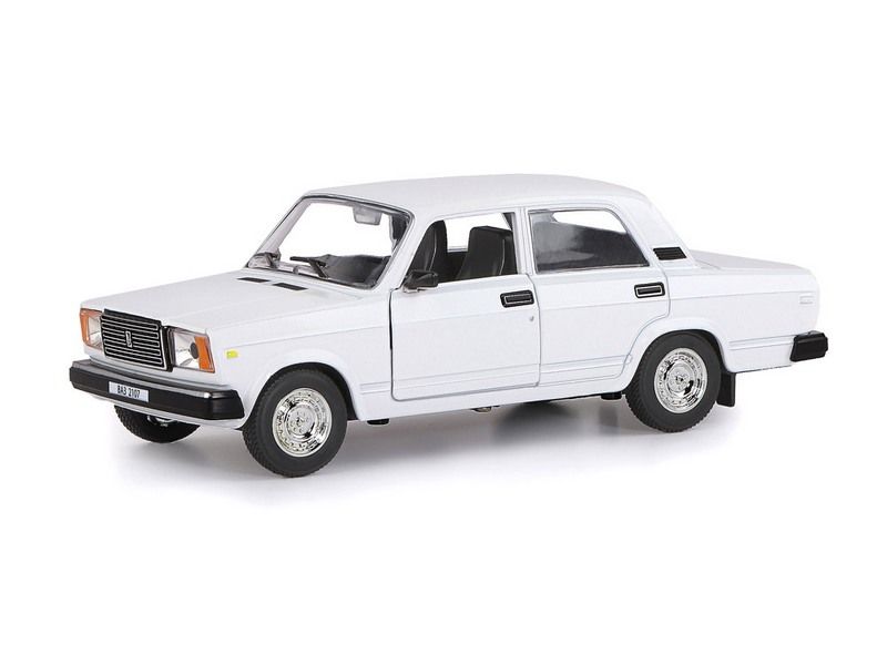 Машина АВТОПАНОРАМА ВАЗ 2107, 124, белый, инерция, вк 24,512,510,5 см