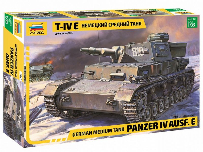 Сборная модель ZVEZDA Немецкий средний танк ТIV E, 135