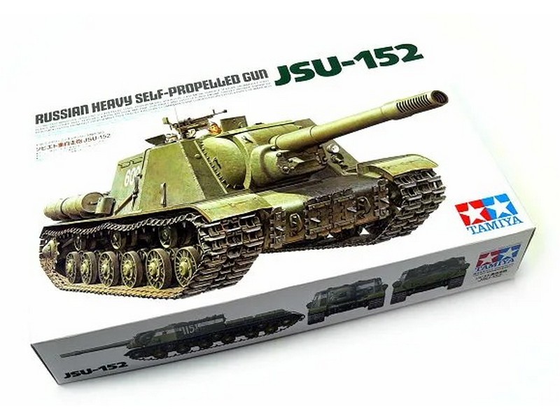 Склеиваемая модель Tamiya 135 Сов тяжелое самоходное противотанковое орудие ИСУ152 Зверобой