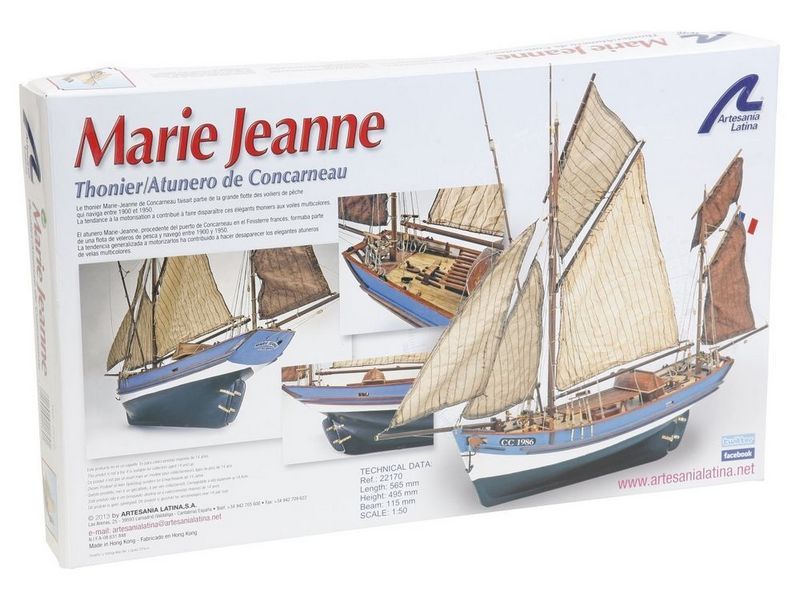 Сборная деревянная модель корабля Artesania Latina MARIE JEANNE, 150
