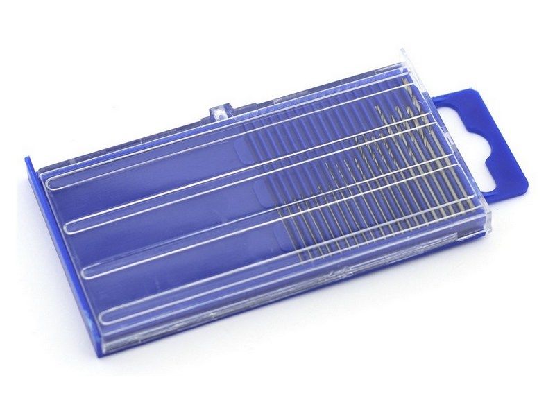 Минисверла, диаметр 0,3  1,6 мм, набор, 20 шт, HSS 6542 M2 нет покрытия, шт