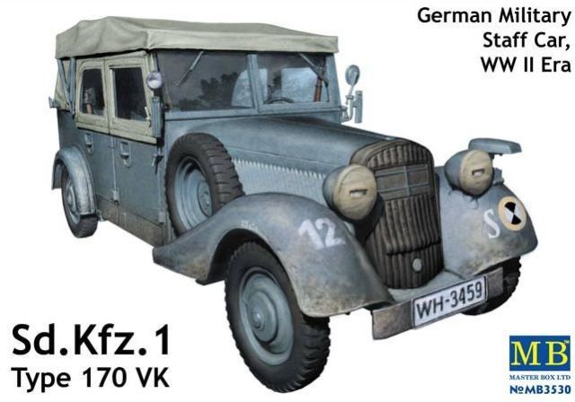 Сборная модель Sd Kfz 1 Type 170 VK, Германский военный автомобиль