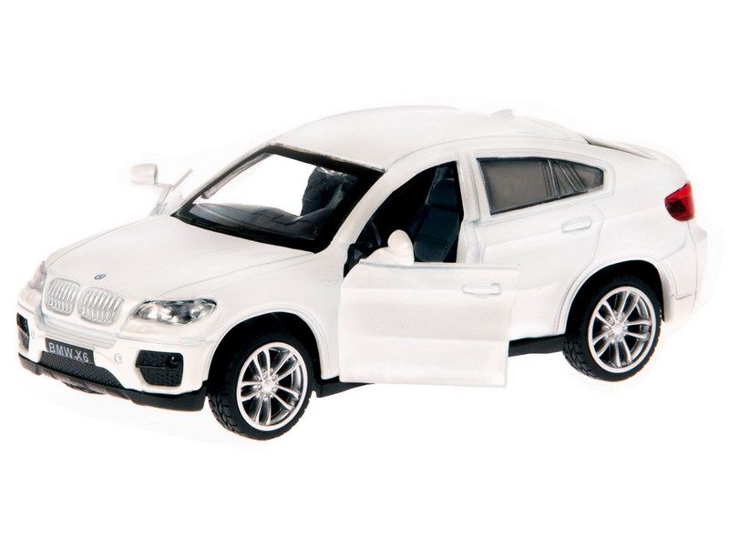 Машина АВТОПАНОРАМА BMW X6, 143, белый, инерция, откр двери, вк 17,512,56,5 см