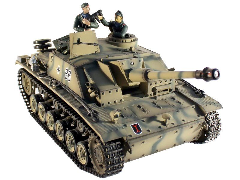 Радиоуправляемый танк Taigen 116 SturmgeschutzIIIausfgsdkfz Герм для ИК танк боя 24G RTR