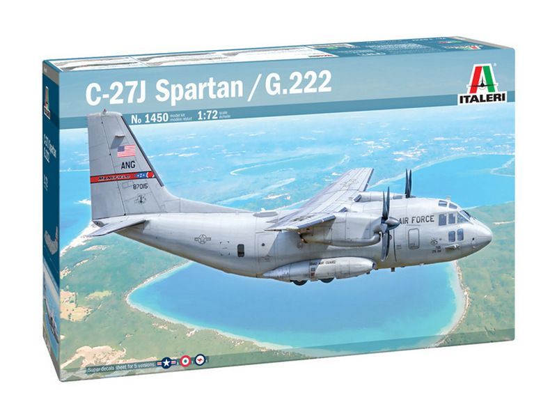 Сборная модель ITALERI 1450ИТ Самолет C27J SPARTAN  G222, 172