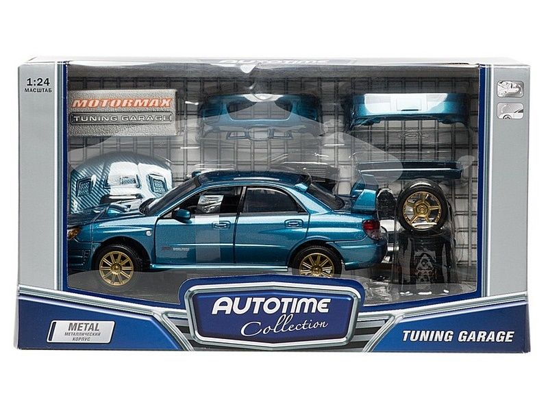 Машина Autotime SUBARU IMPREZA WRX STI тюнинг гараж 124 инерционная