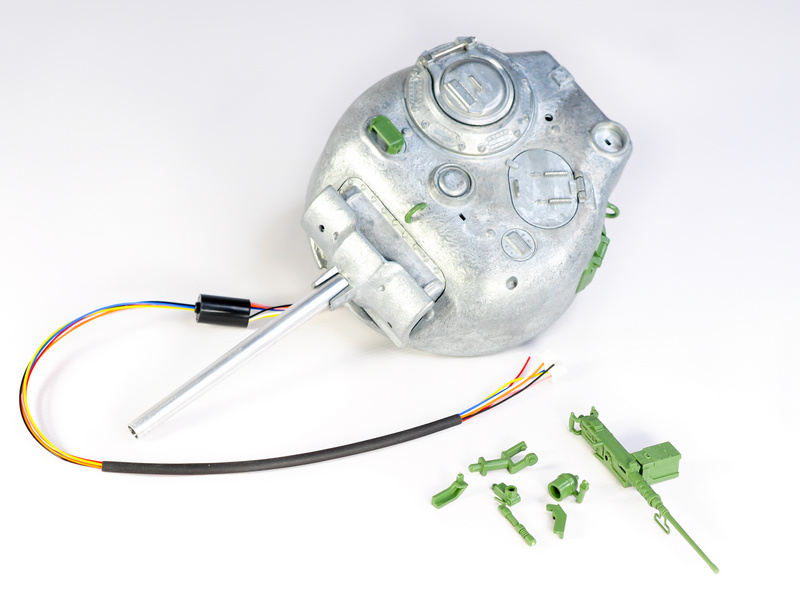 Металлическая башня для танка SHERMAN M4A3 75mm с шариками и мех вращения на 360 град TAG120645