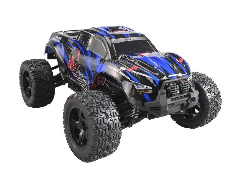Радиоуправляемый монстр Remo Hobby MMAX PRO синий LiPo 4WD 24G 110 RTR