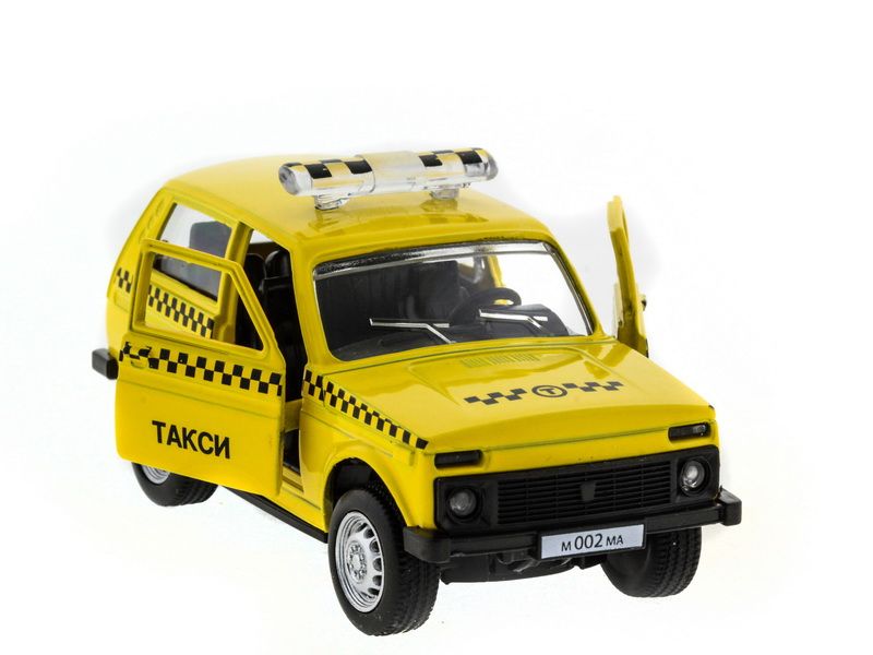Машина АВТОПАНОРАМА инерц ВАЗ 2121 150, вк 1275,5 см, желтая