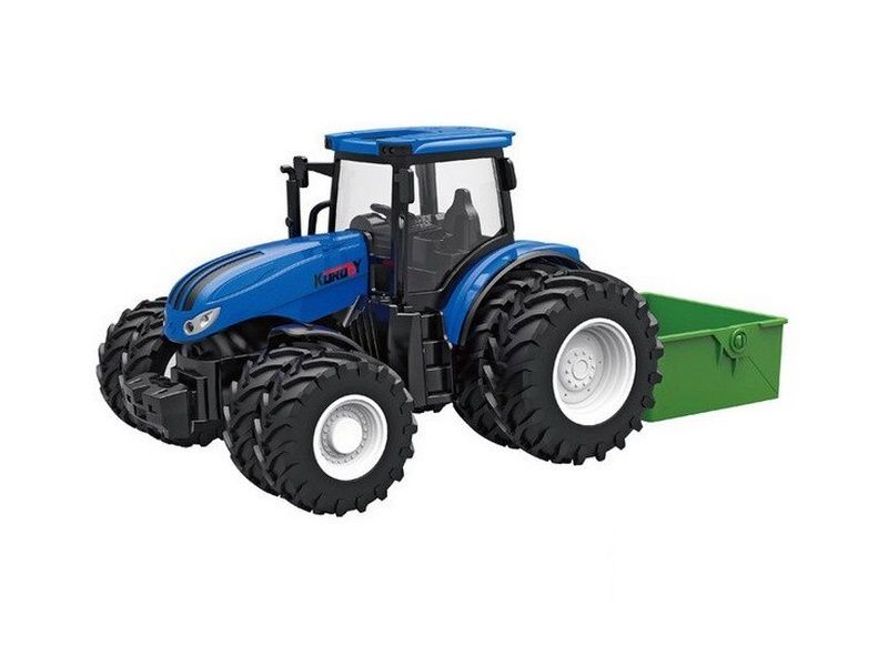 РУ фермерский трактор Korody с самосвальным кузовом, мет кузов, двойные колеса 124 24G 6CH RTR