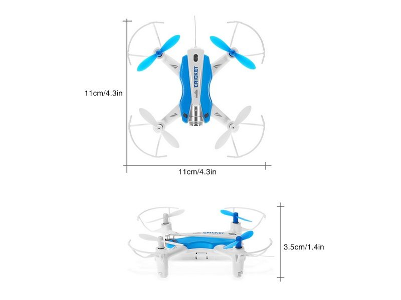 Радиоуправляемый квадрокоптер Cheerson CX17 WiFi RTF 24G синий