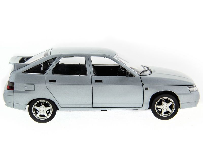 Машина АВТОПАНОРАМА ВАЗ 2112 серебристый,122, инерция, Pull Bаck механизм, вк 101222 cм