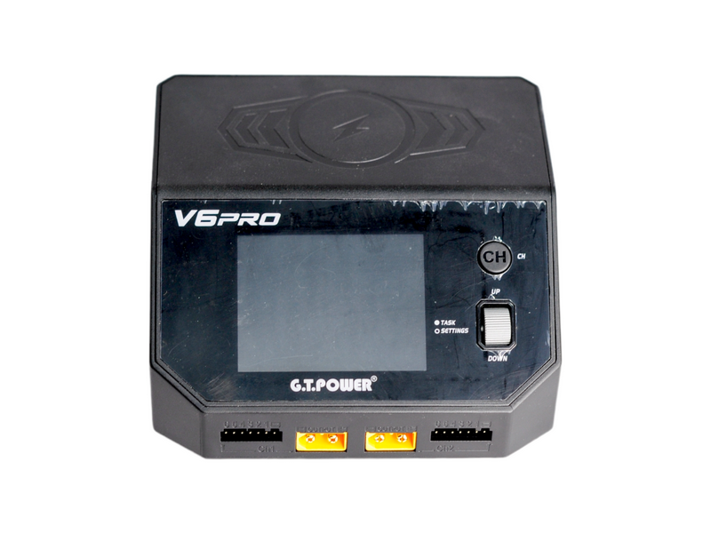 Универсальное зарядное устройство GTPower V6PRO Dual Power 730220В, 16Aх2, USB, Wireless 75W