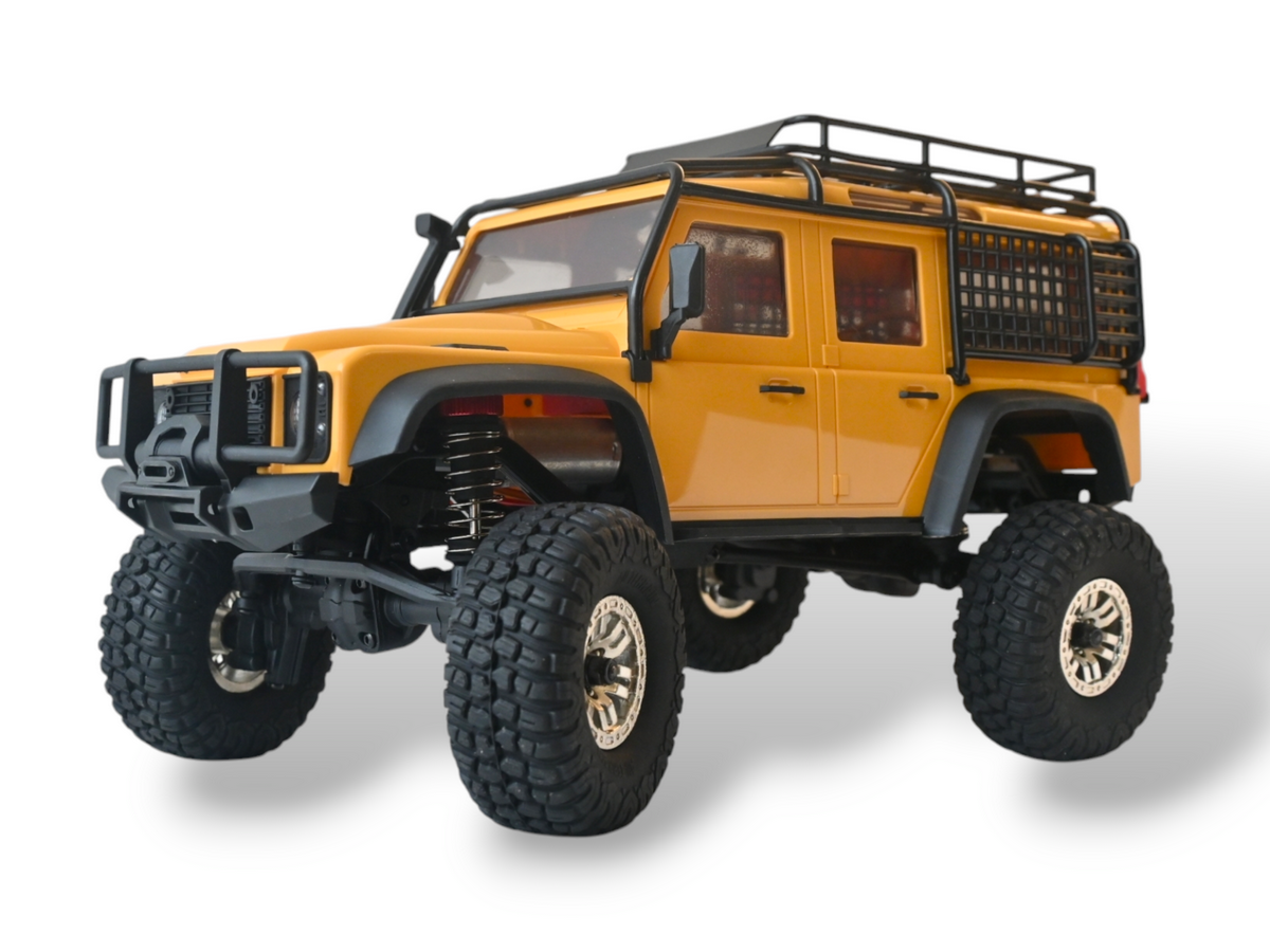 Радиоуправляемый краулер Remo Hobby OFFROAD желтый 4WD 24G 118 RTR