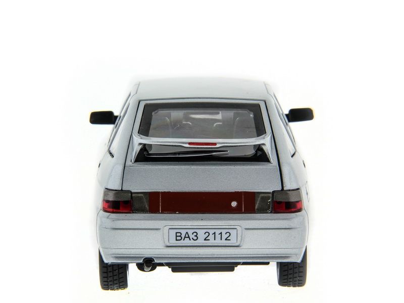 Машина АВТОПАНОРАМА ВАЗ 2112 серебристый,122, инерция, Pull Bаck механизм, вк 101222 cм