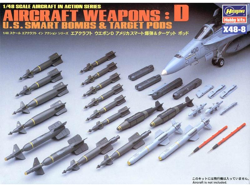 Сборная модель Hasegawa Набор вооружения US AIRCRAFT WEAPONS D, 148