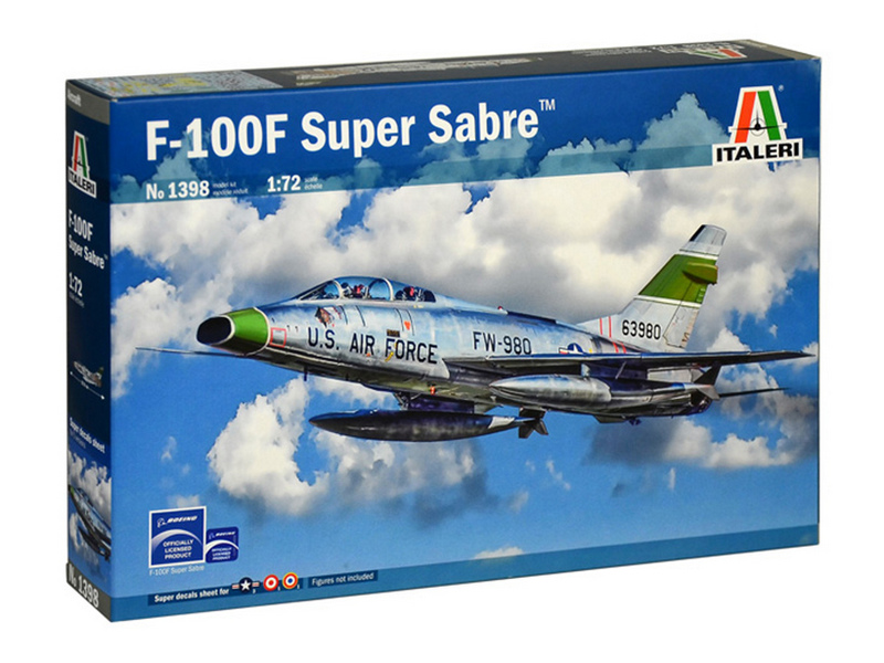 Сборная модель ITALERI 1398ИТ САМОЛЕТ F100F SUPER SABRE, 172