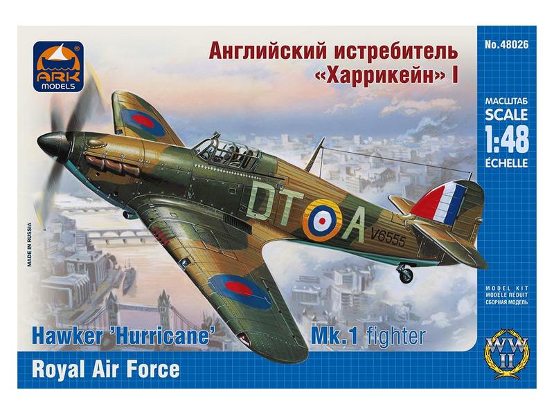 Сборная модель ARK 48026 Английский истребитель Харрикейн I, 148