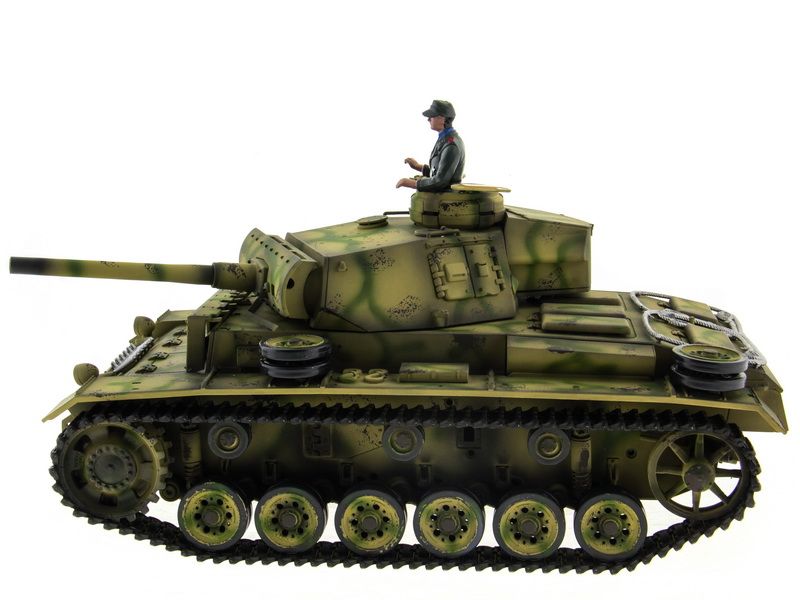 Радиоуправляемый танк Taigen 116 Panzerkampfwagen III Германия HC для ИК боя 24G RTR