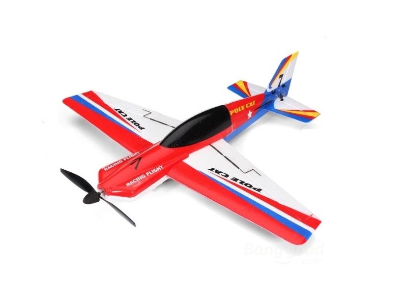 Радиоуправляемый самолет WlToys PoleCat 6ти осевой гироскоп 4Ch 24G RTF