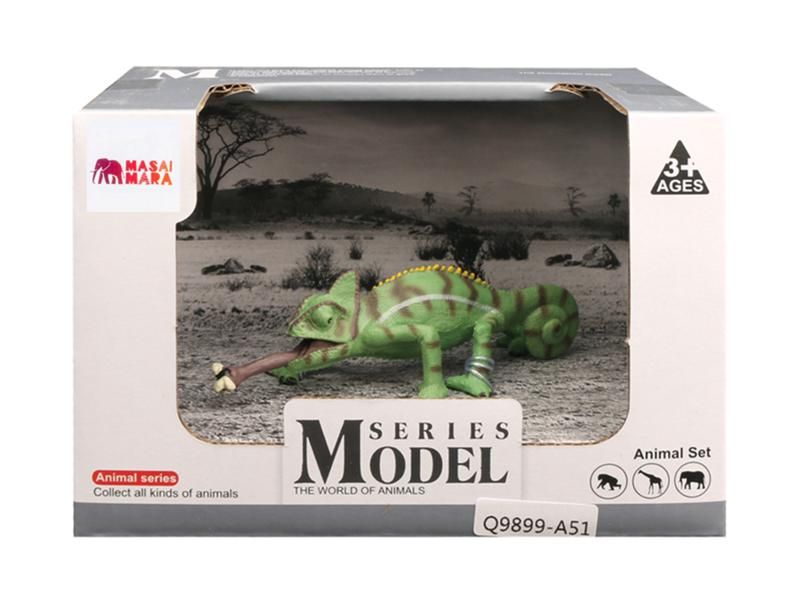 Фигурка игрушка MASAI MARA MM218155 серии Мир диких животных рептилия ящерица Хамелеон