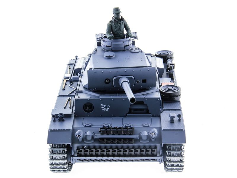 Радиоуправляемый танк Heng Long 116 Panzerkampfwagen III Германия 24G RTR PRO темносерый