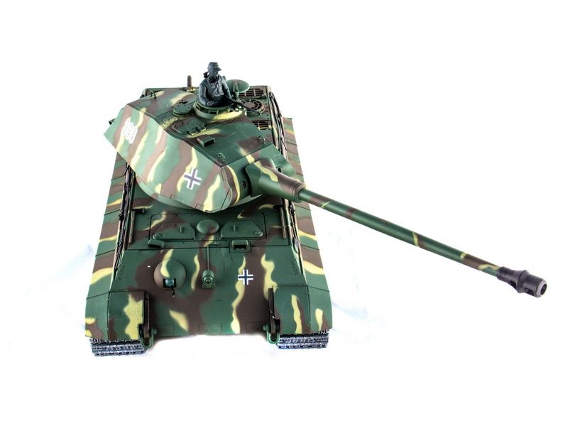 Радиоуправляемый танк Heng Long 116 KingTiger Германия 24G RTR PRO краснокоричневый