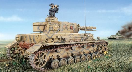 Сборная модель Танк PzKpfwIV AusfF1F 135