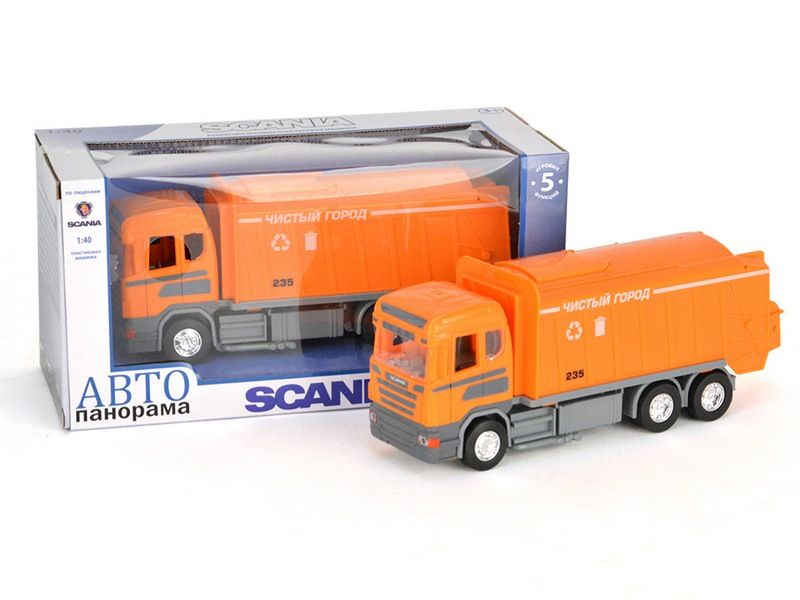 Машина АВТОПАНОРАМА SCANIA мусоровоз 140 инерц, вк 281412