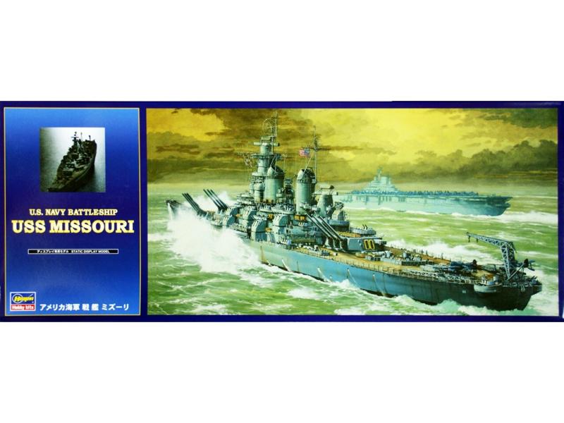 Сборная модель Hasegawa Линкор 1450 USS MISSOURI, 1350