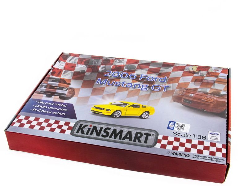 Машина Kinsmart 138 Ford Mustang GT с полосками инерция 112шт бк