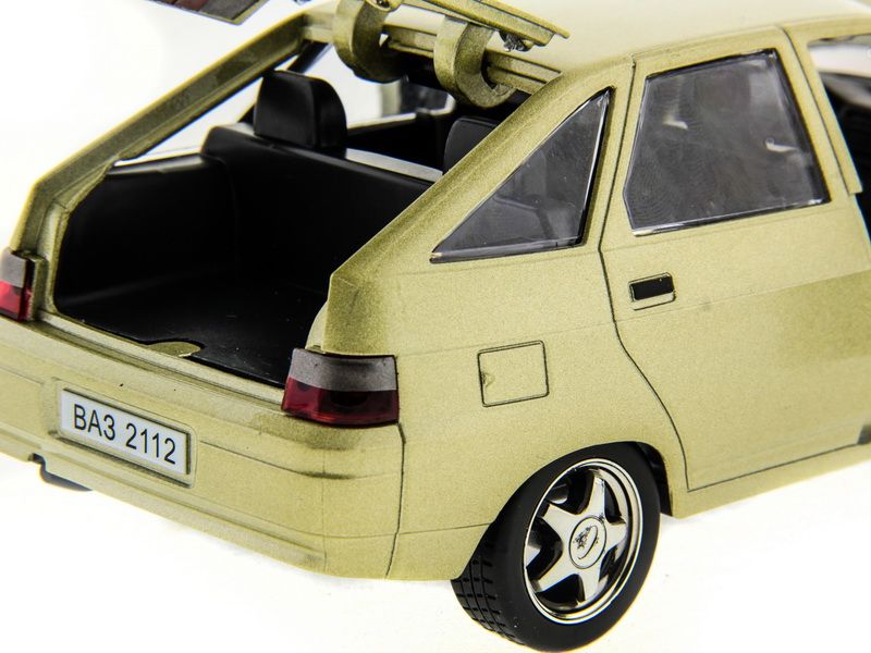 Машина АВТОПАНОРАМА ВАЗ 2112 бежевая,122, инерция, Pull Bаck механизм, вк 101222 cм