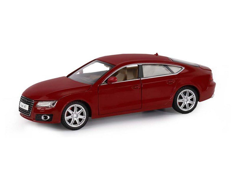 Машина АВТОПАНОРАМА Audi A7, красный, 124, свет, звук, вк 24,512,510,5 см