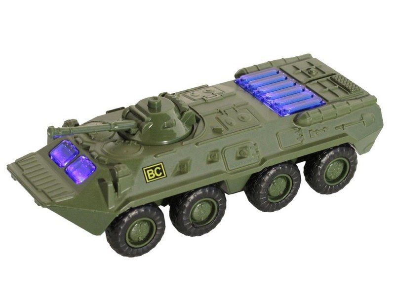 Танк АВТОПАНОРАМА хаки, 154, инерция, свет, звук, вк 1786,5 см