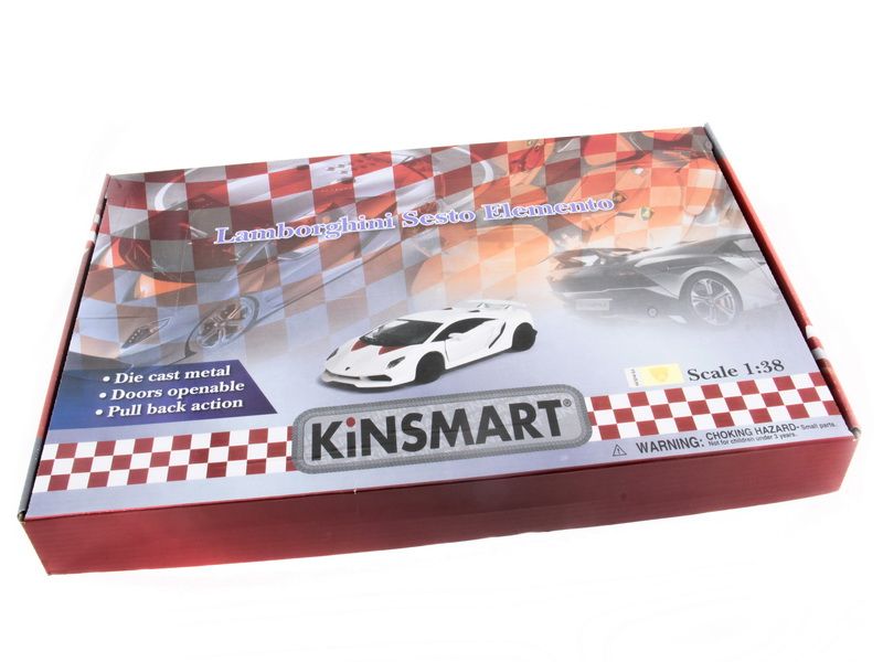 Машина Kinsmart 140 Lamborghini Sesto Elemento инерция 112шт бк