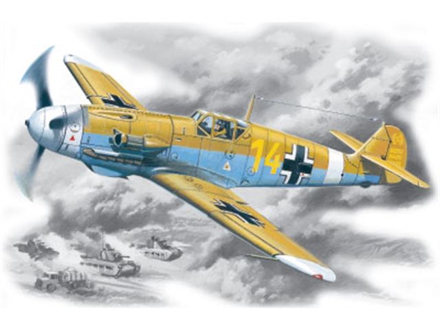Сборная модель Германский истребитель Bf 109 F4ZTrop 148