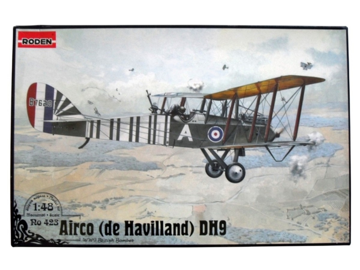 Сборная модель RODEN Самолёт De Havilland DH9, 148