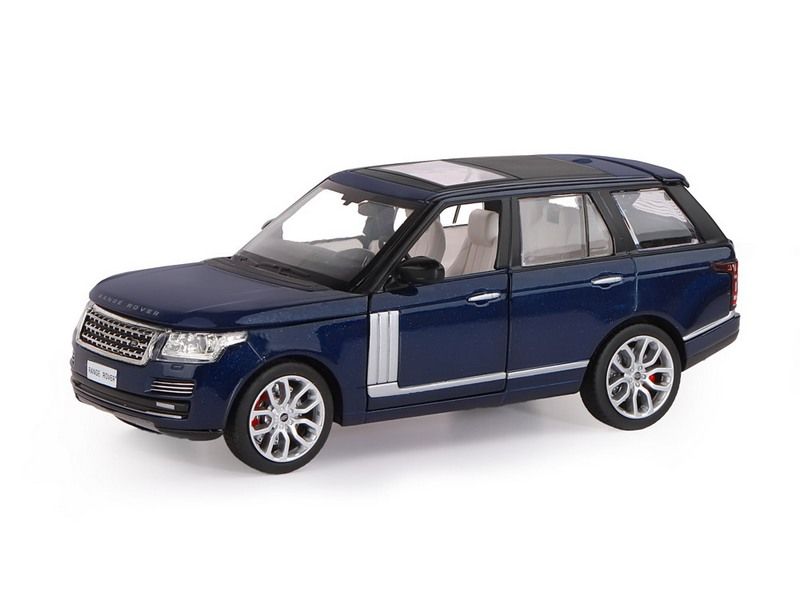 Машина АВТОПАНОРАМА Range Rover, синий металлик, 126, свет, звук, вк 24,512,510,5 см