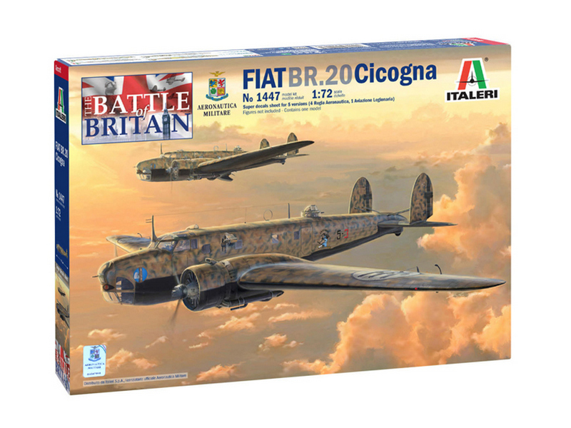 Сборная модель ITALERI 1447ИТ Самолет FIAT BR20 Cicogna Battle of Britain, 172