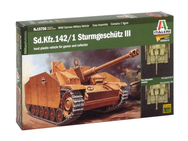Сборная модель ITALERI 15756ИТ САМОХОДКА Sd Kfz 1421 STURMGESCHÜTZ III, 156