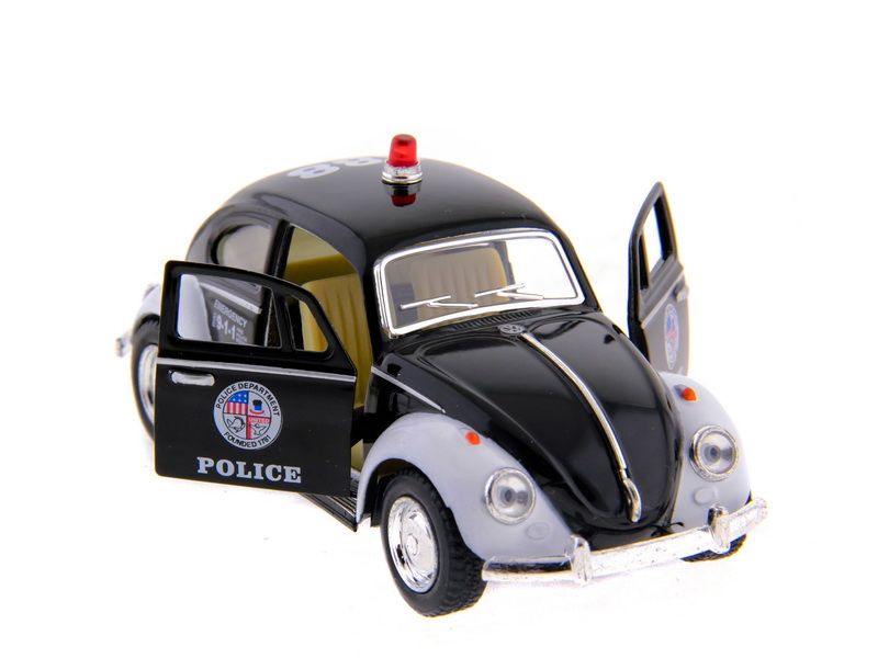 Машина Kinsmart  Volkswagen Classical Beetle Police инерция 112шт 132 бк