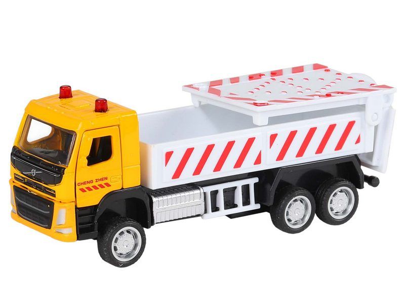 Машина АВТОПАНОРАМА VOLVO FM Дорожные службы, желтый, 172, инерция, вк 17,5136,5 см